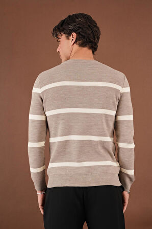 Çizgili Triko Kazak