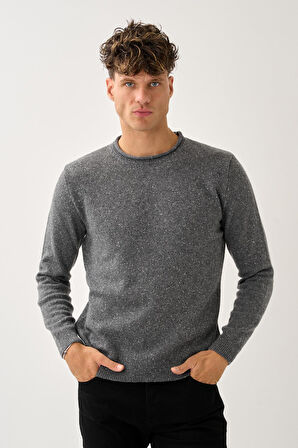 Erkek Melanj Triko Kazak