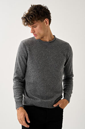 Erkek Melanj Triko Kazak