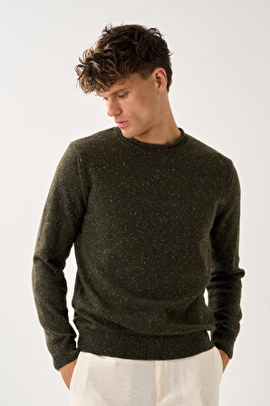 Erkek Melanj Triko Kazak