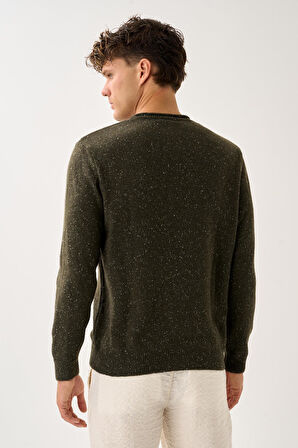 Erkek Melanj Triko Kazak