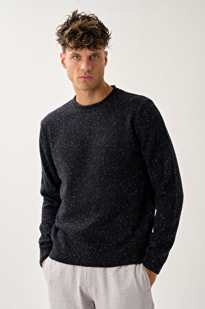 Erkek Melanj Triko Kazak