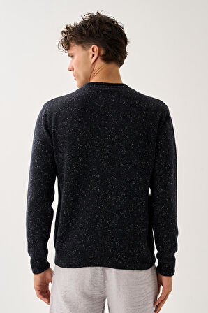 Erkek Melanj Triko Kazak