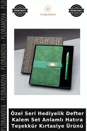 Özel Seri Hediyelik Defter Kalem Set Anlamlı Hatıra Teşekkür Kırtasiye Ürünü