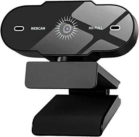 Microcase 1080P 360 Dönerli Mandal Kıskaçlı Full Hd Webcam Kamera ZR807 - SİYAH AL5149