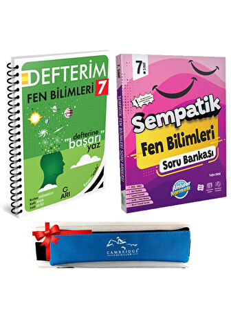 Ünlüler Karması 7. Sınıf Sempatik Fen Bilimleri Soru ve Arı Fen Bilimleri Defterim+Kalemlik 2 Kitap