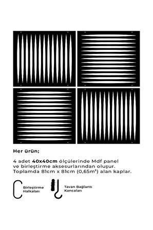 Lazer Kesim Sarkıt Paravan, Ahşap Seperatör, Panel Levha Seti Dekorasyon Ahşap Oda Bölücü seperatör