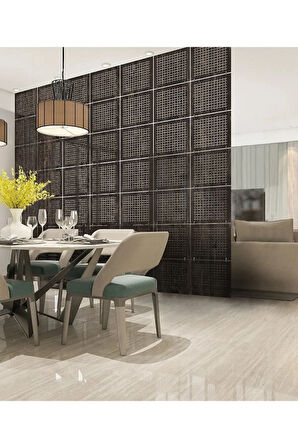 Lazer Kesim Sarkıt Paravan, Ahşap Seperatör, Panel Levha Seti Dekorasyon Ahşap Oda Bölücü kare model