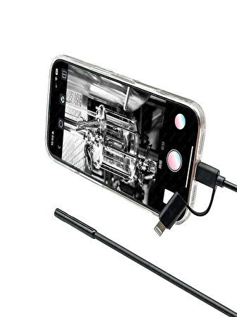 İPHONE VE ANDROİD UYUMLU 2 KAMERALI 5MT YILAN KAMERA