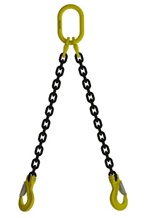 Zincir Sapan 2 Kollu A Kanca 13mm 4metre Kısaltma Kancalı