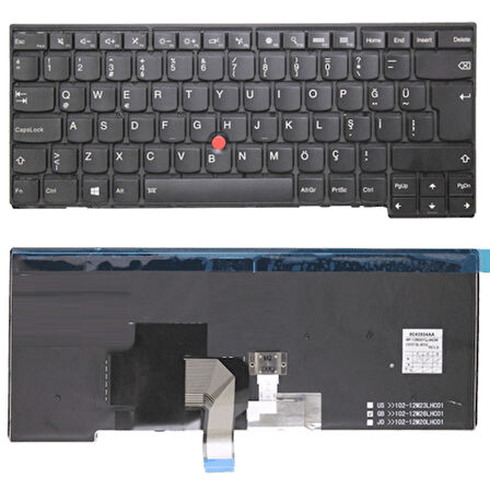 Lenovo ThinkPad T440, 20B6, 20B7 Uyumlu Klavye Tuş Takımı Siyah Türkçe