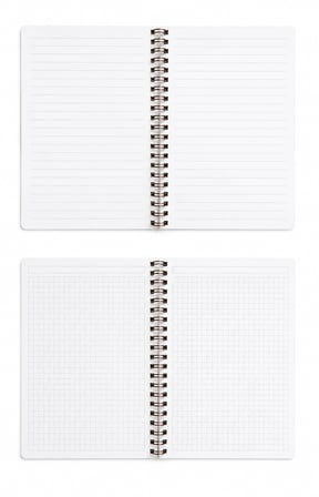 2’li A4 Spiralli Defter Seti 80 Yaprak 160 Sayfa – 1 Çizgili 1 Kareli Bakır Spiral Premium Okul ve Ofis Defteri