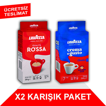Qualità Rossa + Crema e Gusto Filtre Kahve (250gr) 2'Li Paket