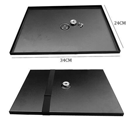 Microcase Sunum Projeksiyon Cihazı Notebook Vb için Çok Amaçlı Ayaklı Sehpa Stand Metal + 2.1 MT Tripod - SİYAH AL5096