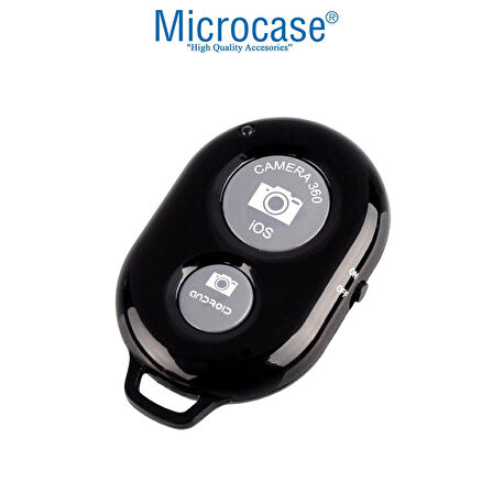 Microcase Tripod ve Selfie Çubuğu için Bluetoothlu Uzaktan Fotoğraf Çekim Kumandası Siyah - AL4805