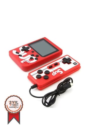 Premium Genç Arkat Sürpriz GC-01 Çift Kol 400 Nostalji Oyunlu Mini Atari Kırmızı