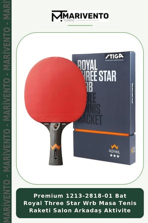 Premium 1213-2818-01 Bat Royal Three Star Wrb Masa Tenis Raketi Salon Arkadaş Aktivite