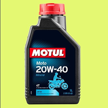 Motul Moto  4T 20w-40 Mineral Motor Yağı 1 Litre, Motulmoto