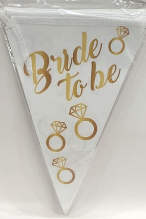 Delux Serisi BEYAZ GOLD BRIDE TO BE ÜÇGEN FLAMA Hatıra Düğün Hazırlığı Eğlence