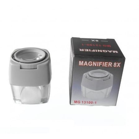 -8x Odaklama Mini Cep Büyüteç Mg13100-1 Kolay Odak Netleştirme Tekerlekli Fokuslu Lens