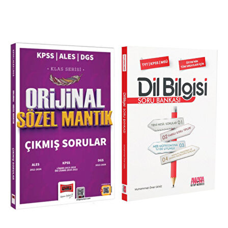 Yargı 2025 KPSS ALES DGS Klas Serisi Orijinal Sözel Mantık Çıkmış Sorular ve AKM Dil Bilgisi Soru Bankası Seti 2 Kitap