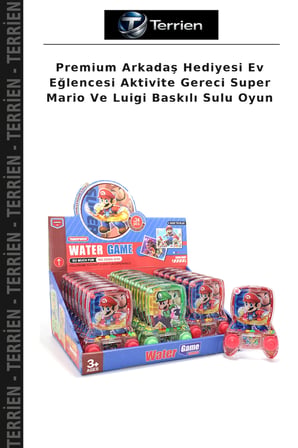 Premium Arkadaş Hediyesi Ev Eğlencesi Aktivite Gereci Super Mario Ve Luigi Baskılı Sulu Oyun