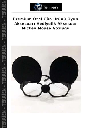 Premium Özel Gün Ürünü Oyun Aksesuarı Hediyelik Aksesuar Mickey Mouse Gözlüğü