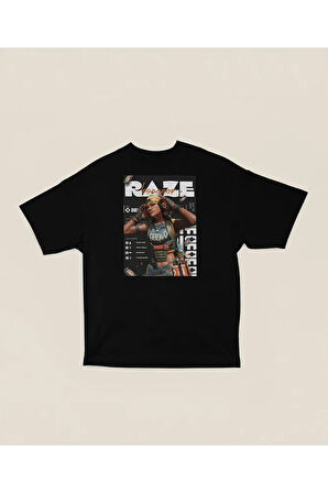 Razee Duelist Baskılı Unisex Oversize Valoorant Tişört