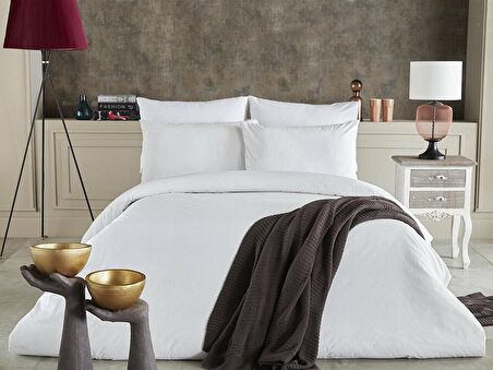 Dreamlife Nevresim Takımı Çift Kişilik - Beyaz