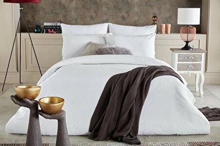 Dreamlife Nevresim Takımı Tek King Size - Beyaz