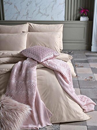 Dreamlife Nevresim Takımı Çift King Size - Bej