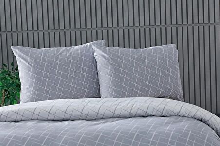 Easy Cotton Glimmer Nevresim Takımı Tek Kişilik - Gri