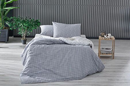 Easy Cotton Glimmer Nevresim Takımı Tek Kişilik - Gri