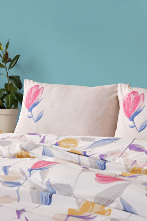 Easy Cotton Nevresim Takımı Tulips Tek Kişilik