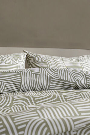 Nola Easy Comforter Nevresim Takımı Çift Kişilik Adaçayı