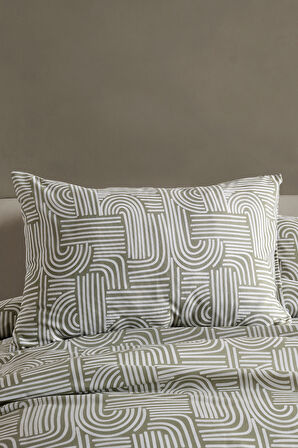 Nola Easy Comforter Nevresim Takımı Çift Kişilik Adaçayı