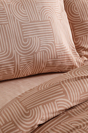 Nola Easy Comforter Nevresim Takımı Çift Kişilik Cappucino