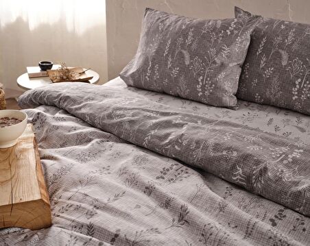 Easy Cotton Nevresim Takımı Sereal Tek King Size - Kahve