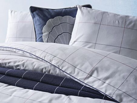 Marine Nevresim Takımı Cruise Çift King Size - Beyaz