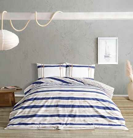 Marine Nevresim Takımı Serene Tek King Size - Beyaz
