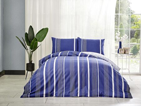 Marine Nevresim Takımı Atlante Tek King Size - Lacivert