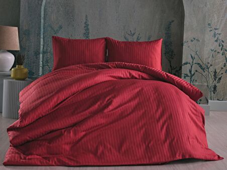 Saten Artline Nevresim Takımı Çift King Size - Kiremit
