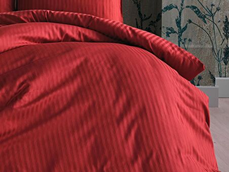 Saten Artline Nevresim Takımı Çift King Size - Kiremit