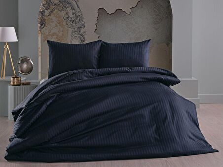 Saten Artline Nevresim Takımı Çift King Size - Siyah