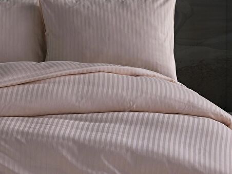Saten Artline Nevresim Takımı Çift King Size - Krem