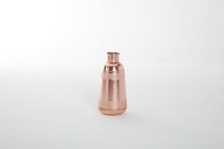 İron Flower Pot Small Ma6361 Gold Vazo Standart - Rose Gold