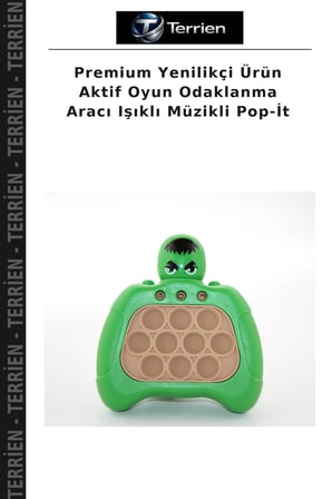 Premium Yenilikçi Ürün Aktif Oyun Odaklanma Aracı Işıklı Müzikli Pop-İt