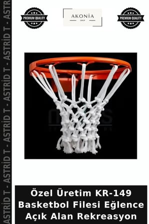 Özel Üretim KR-149 Basketbol Filesi Eğlence Açık Alan Rekreasyon