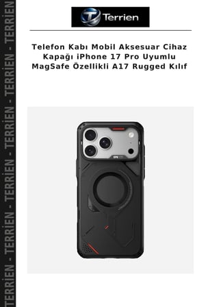 Telefon Kabı Mobil Aksesuar Cihaz Kapağı iPhone 17 Pro Uyumlu MagSafe Özellikli A17 Rugged Kılıf