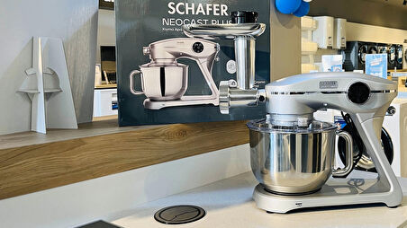 Schafer NeoCast Plus Kıyma Aparatlı Dijital Döküm Stand Mikser-Gümüş
